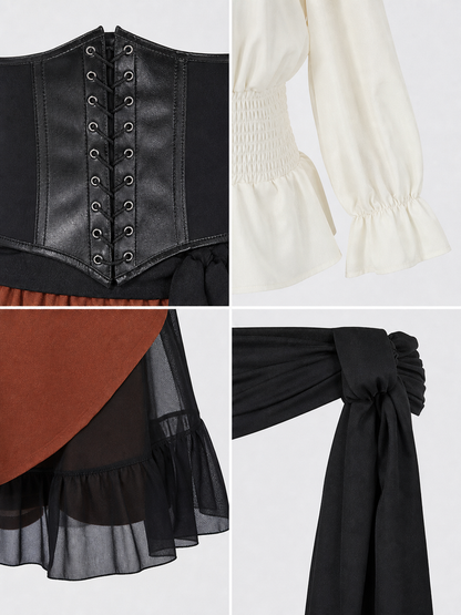 Halloween Pirate Costume with Accessories