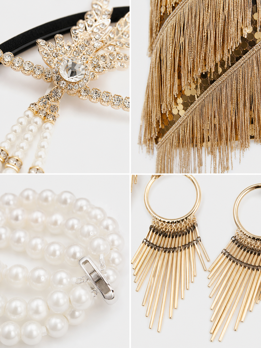 Fringe and Sequin Party Dress Set