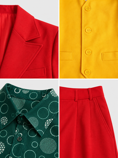 Clown Costume: Jacket, Vest, and Pants