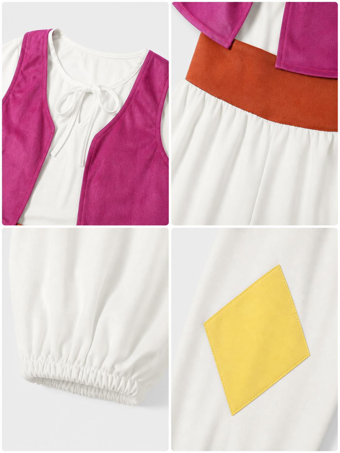Eastern-Style Stage Costume with Vest detail view