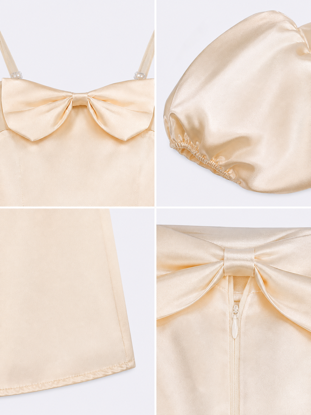 Cosplay Dress with Bow and Puff Sleeves