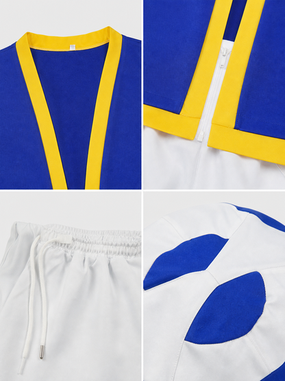 Toad Cosplay Costume, Vest, Pants, and Hat