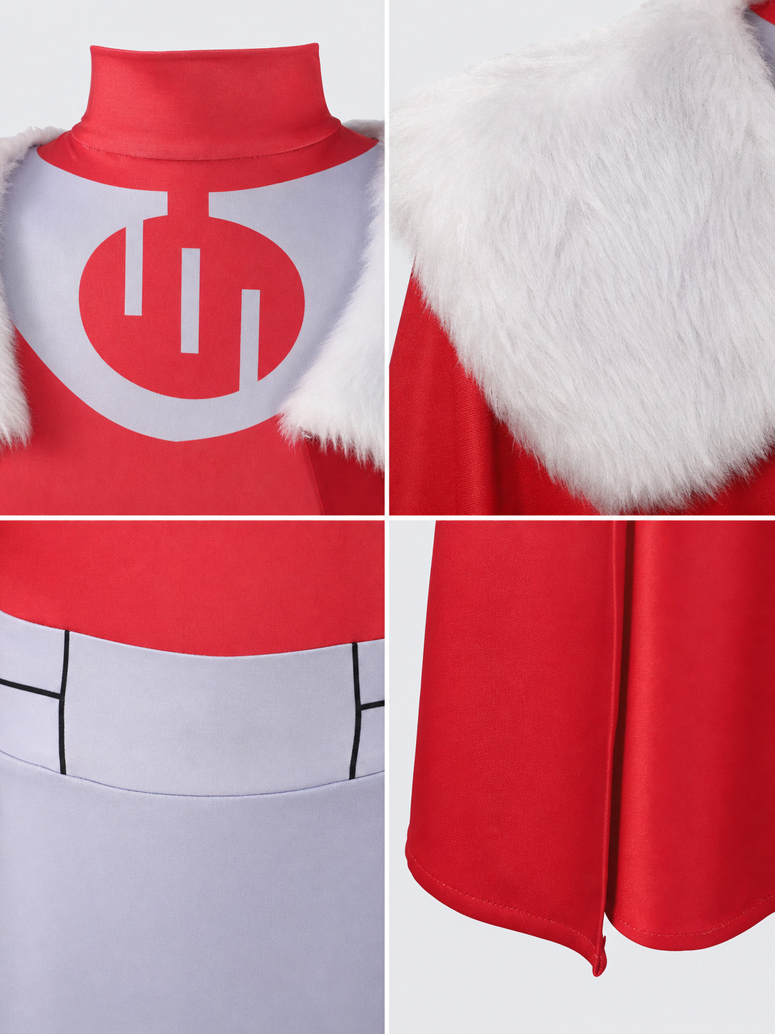 Thragg Cosplay Costume with Cape and High Collar