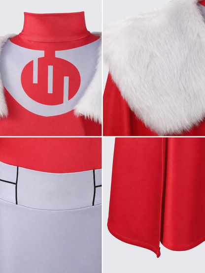 Thragg Cosplay Costume with Cape and High Collar