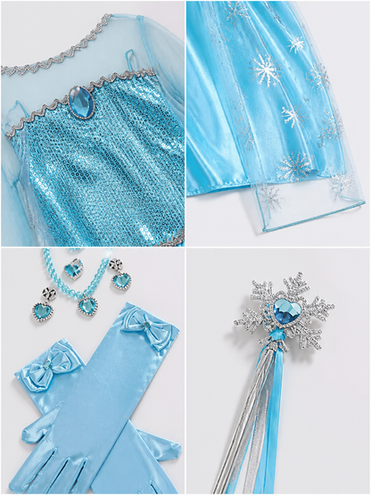 Snow Queen Costume for Halloween and Cosplay detail view
