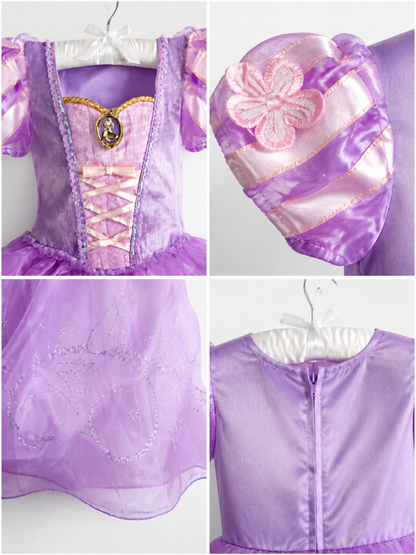 Pink and Purple Princess Halloween Costume detail view