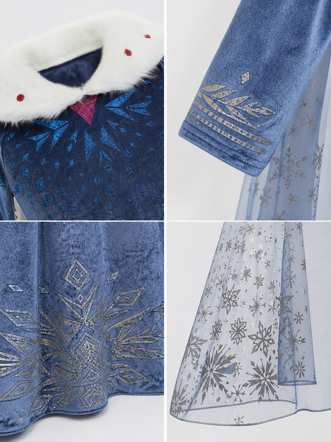 Halloween Ice Princess Costume detail view