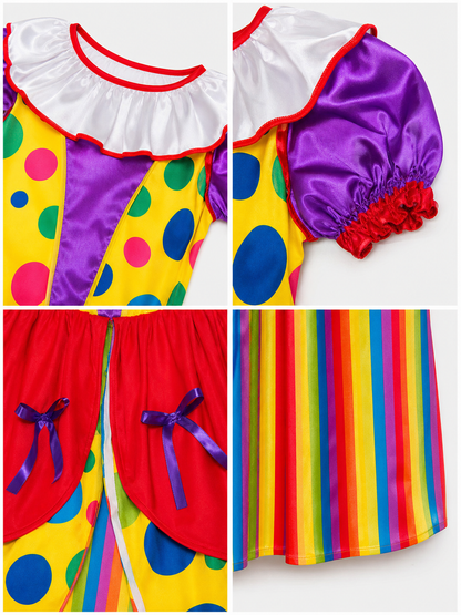 Carnival Clown Costume Dress for Performances