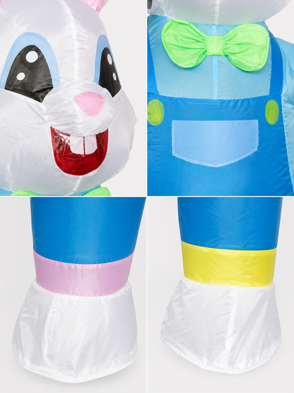 Inflatable Rabbit Figure for Easter Decor