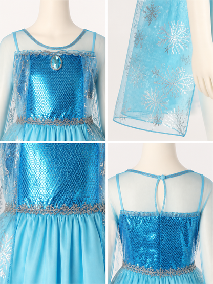 Snow Queen Halloween Costume detail view
