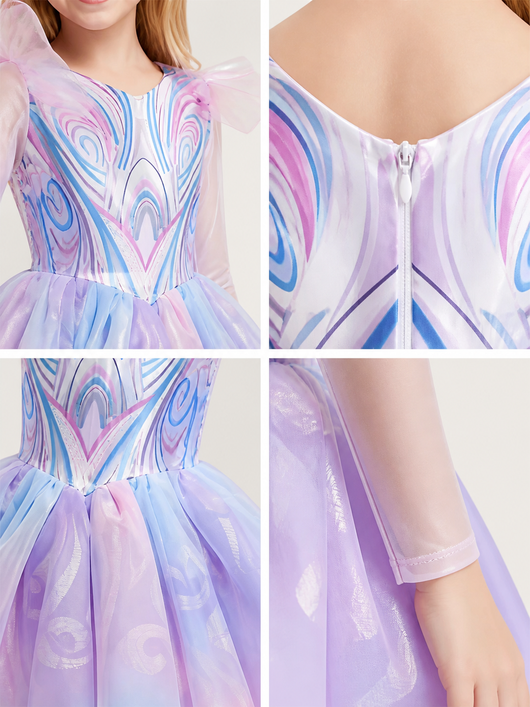 Purple Carnival Dress for Halloween and Cosplay product detail composite