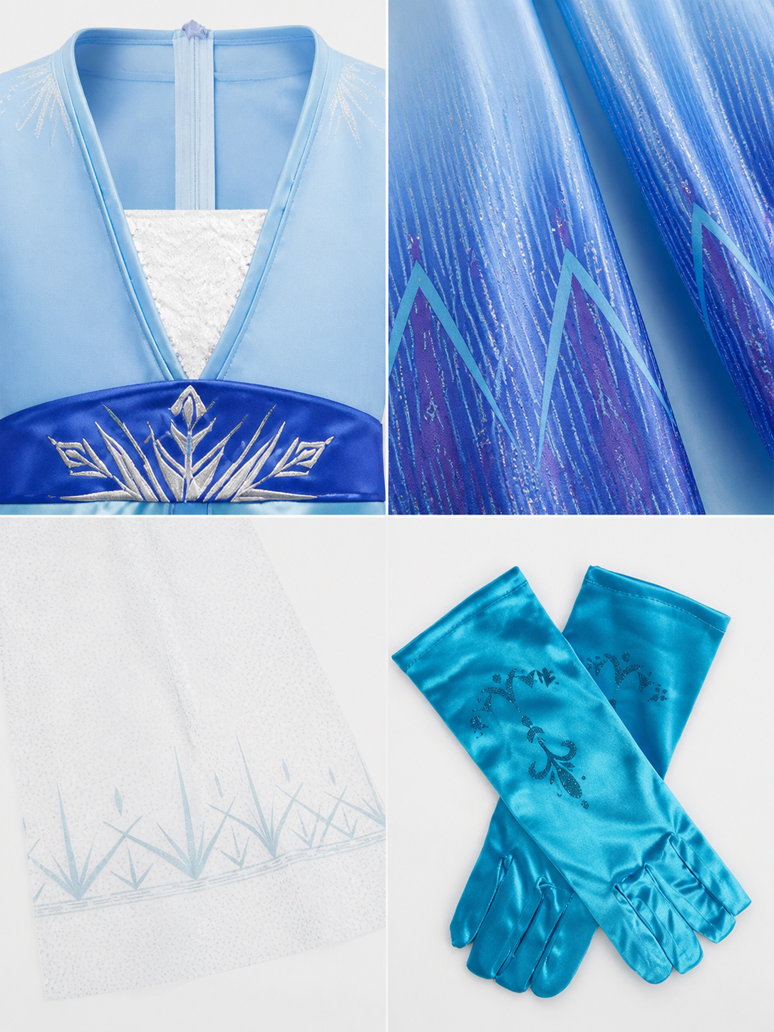 Snow Queen Costume for Halloween and Cosplay detail view