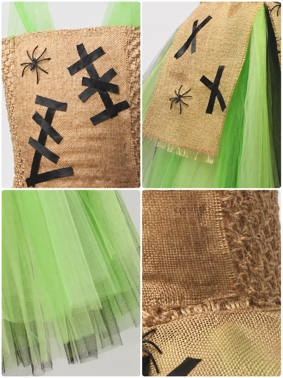 Halloween Costume Dress with Tutu Skirt
