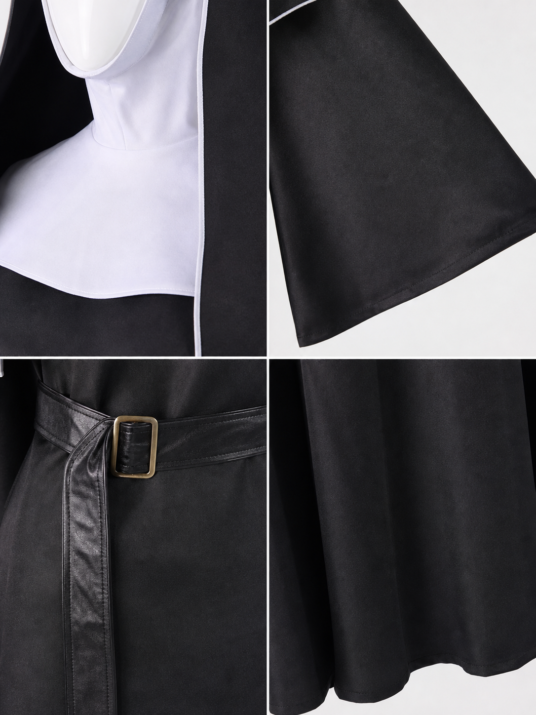 The Nun Cosplay Costume, Black-and-White Look