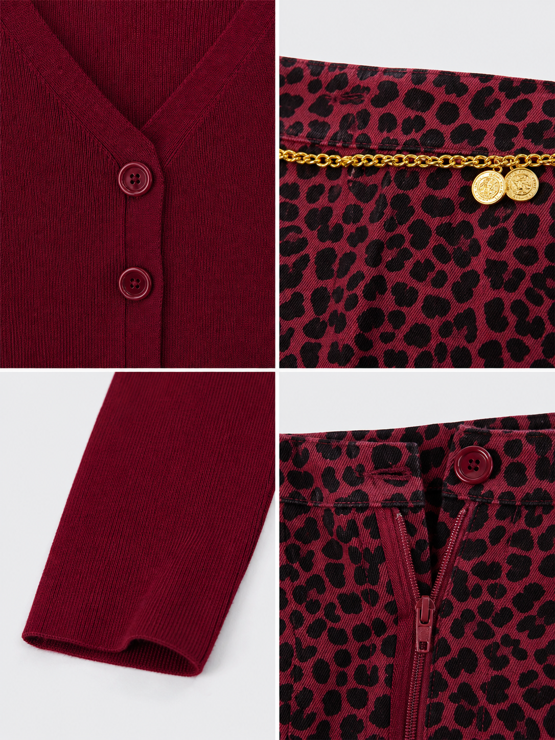 Mary Cosplay Costume: Burgundy Top and Skirt