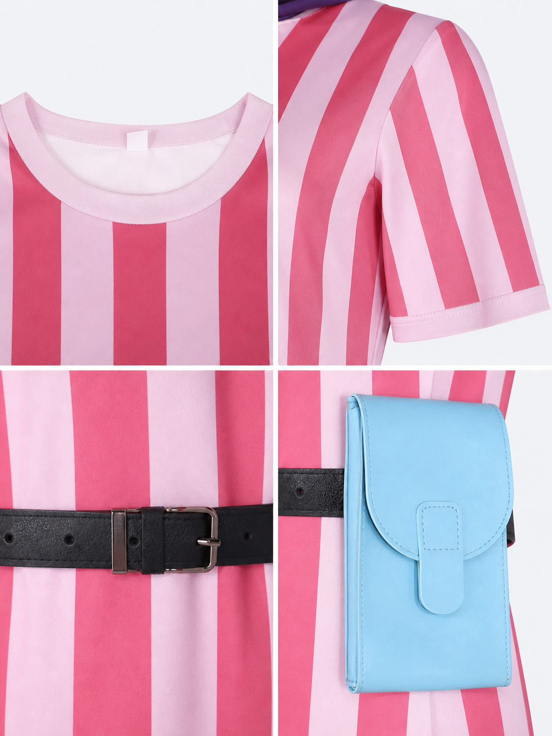 Dragon Ball Bulma Cosplay Dress with Accessories