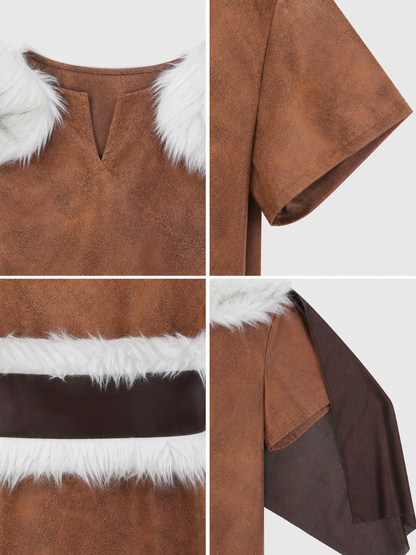 Medieval Costume with Cloak, Belt, and Boots