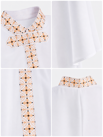 White Medieval-Style Cosplay Shirt