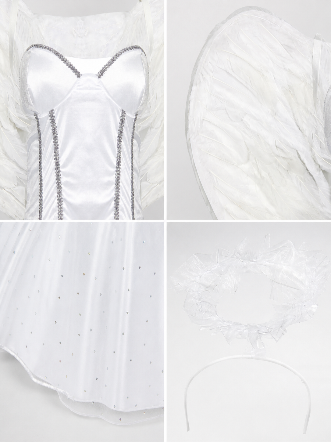 Angel Costume with Wings and Halo