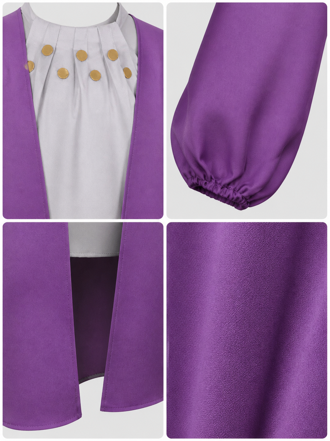 Nico Robin STAMPEDE Cosplay Dress, Purple
