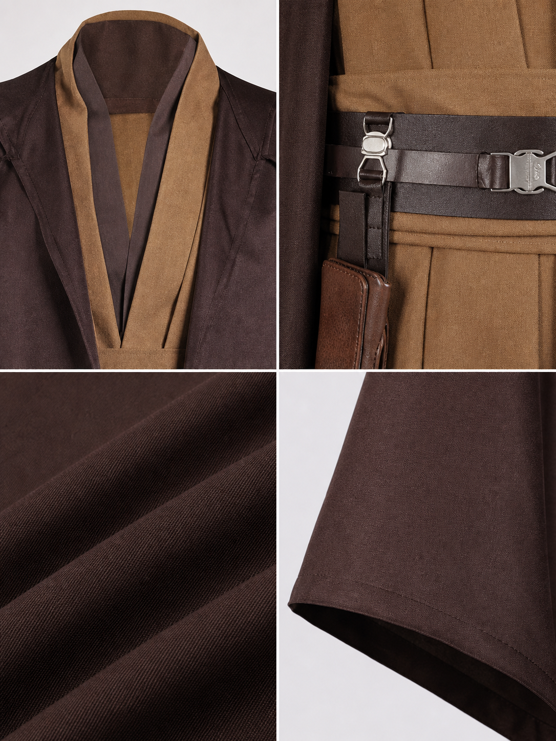 Obi-Wan Kenobi Cosplay Costume, Seven Pieces