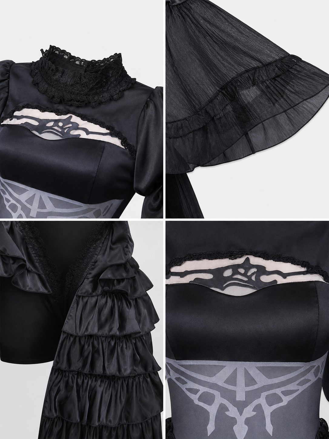 NieR: Automata 2B Cosplay Dress with Black Headband