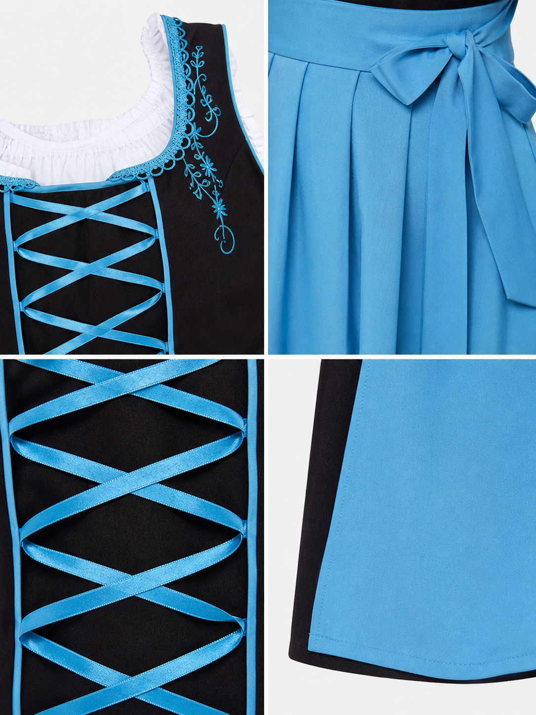 Dirndl-Style Carnival Dress with Apron