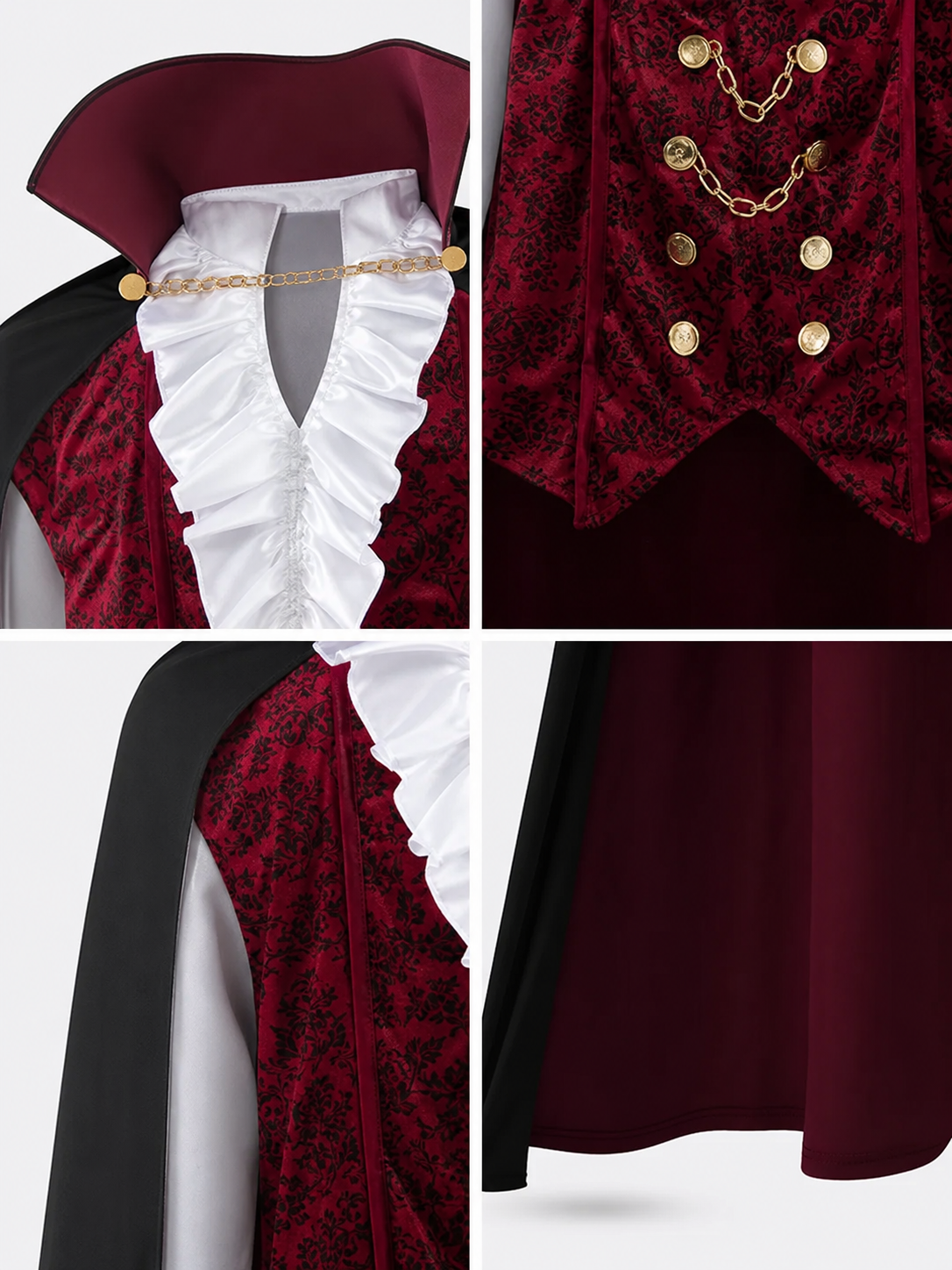 Count Costume: Victorian-Style Coat and Vest with Jabot