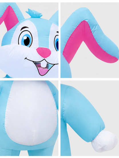 Full-body cartoon character-style rabbit costume for Easter celebrations