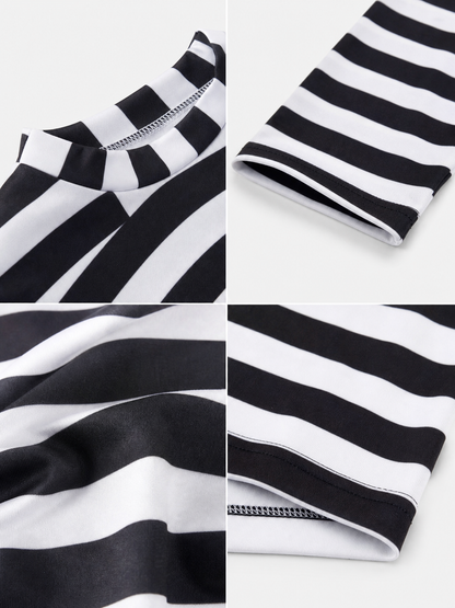 Black-and-White Striped Thief Costume