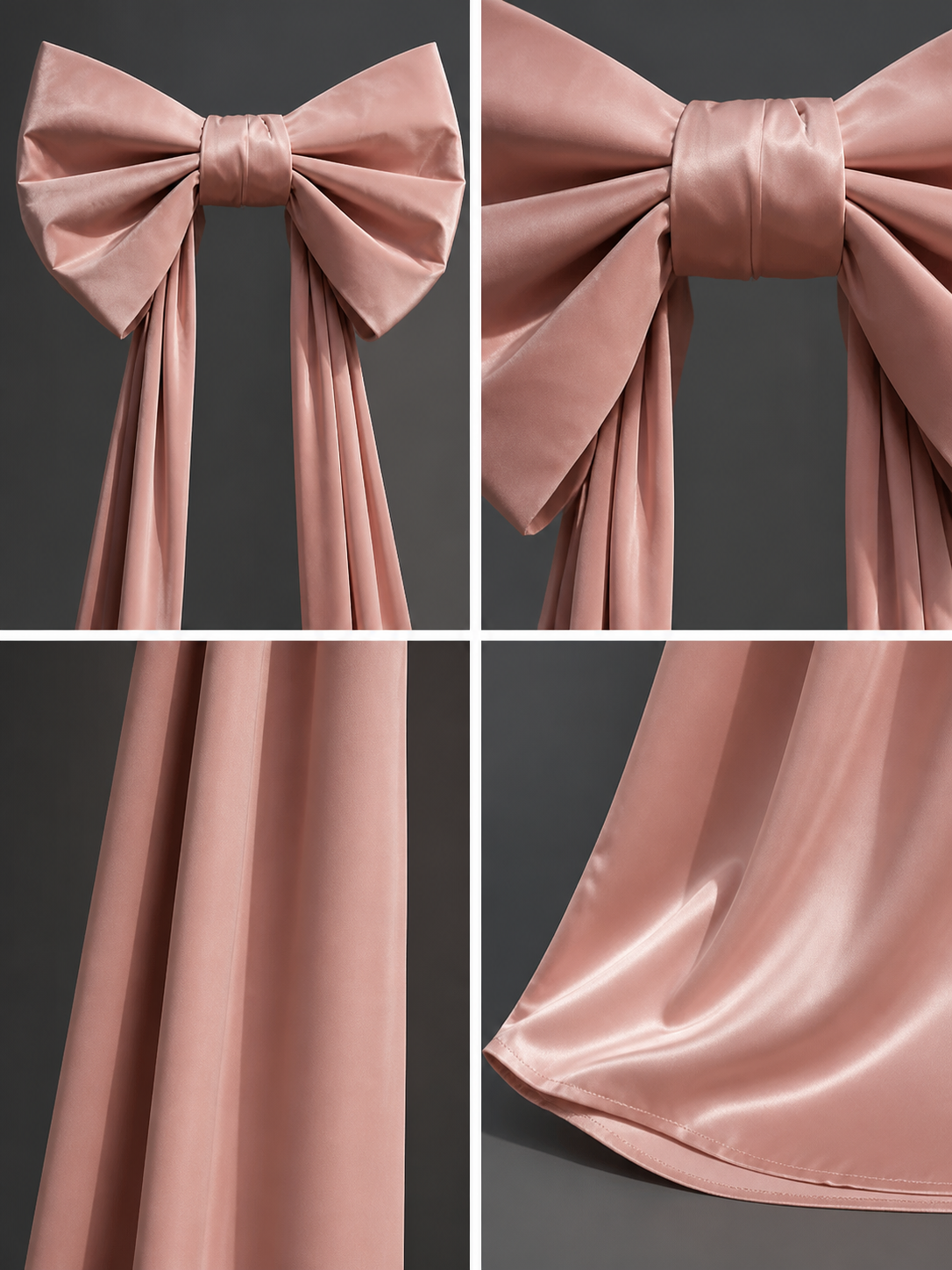 Carnival Decoration, Large Pink Bow with Ribbons detail view