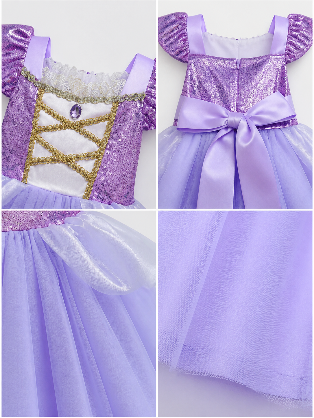 Princess Costume for Halloween and Cosplay detail view
