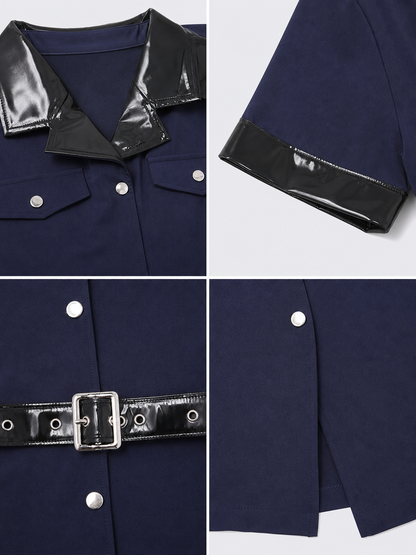 Police cosplay costume with cap and baton