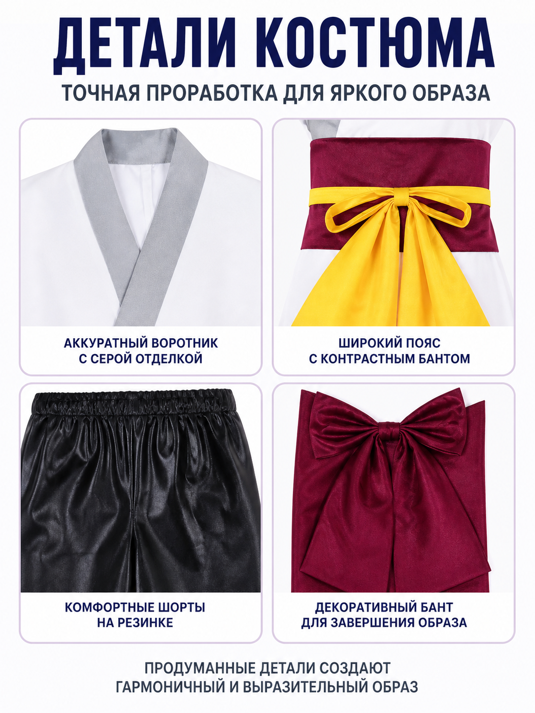 Kurapika Cosplay Costume, 7-Piece Set detail view