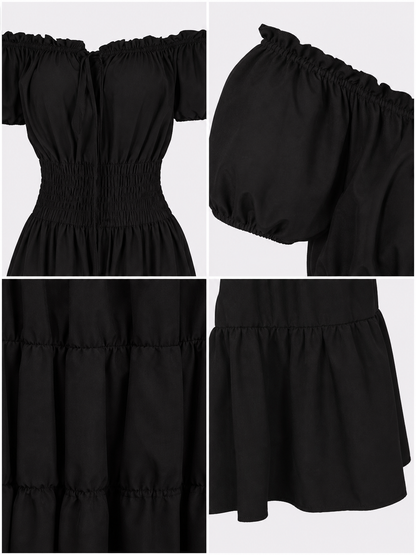 Renaissance-Style Off-the-Shoulder Dress