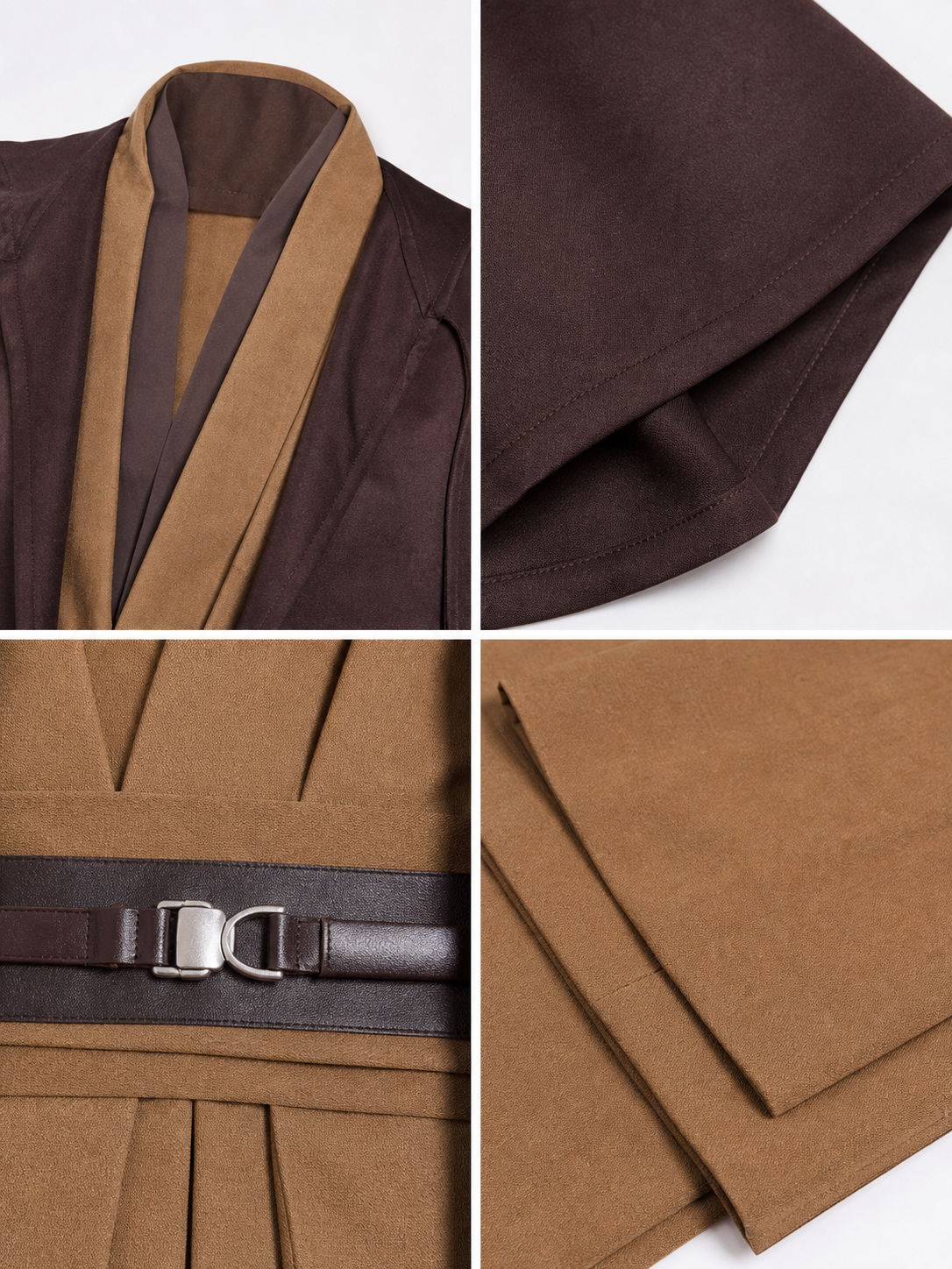Obi-Wan Kenobi Cosplay Costume, Jedi Outfit Set