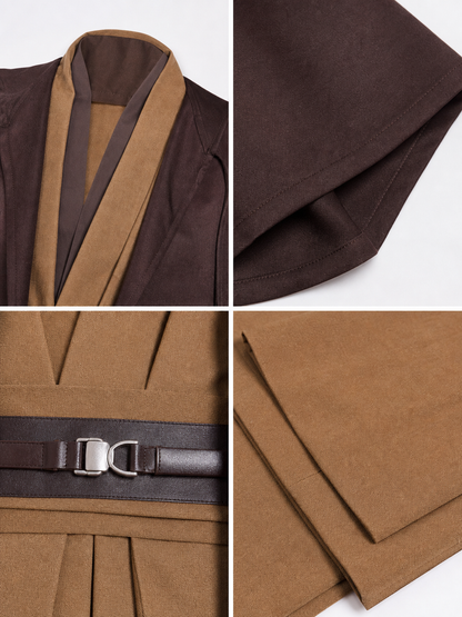 Obi-Wan Kenobi Cosplay Costume, Jedi Outfit Set