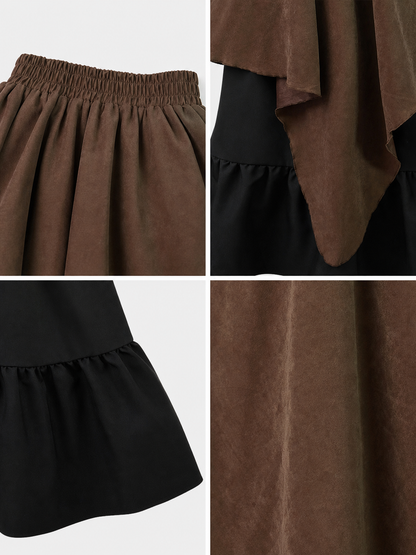 Layered Asymmetrical Boho Skirt