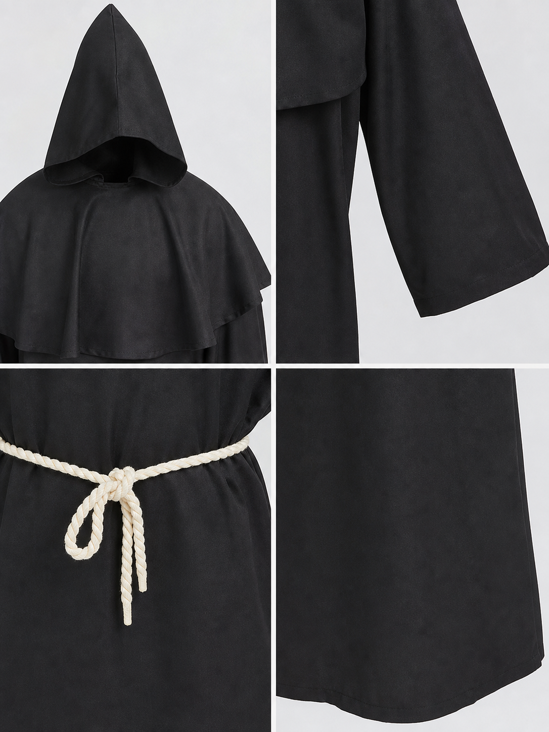 Medieval Hooded Monk Costume
