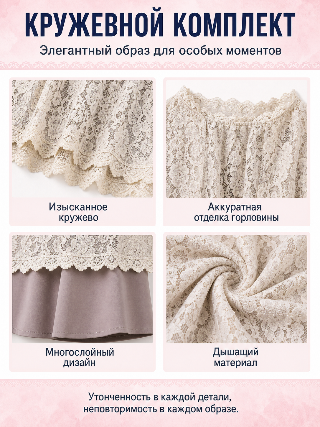 Lace Carnival Costume with Dress and Cape