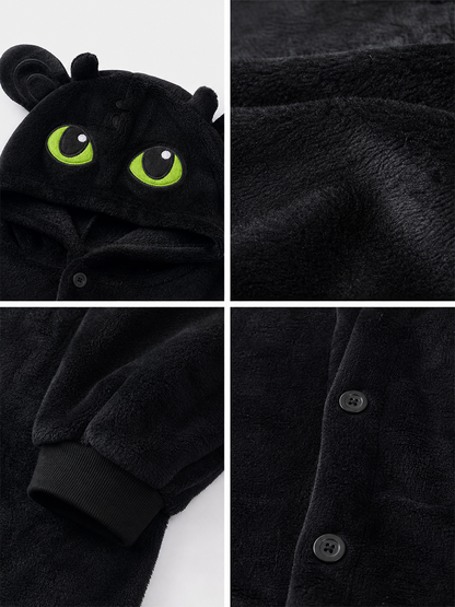 Black Dragon Costume with Hood