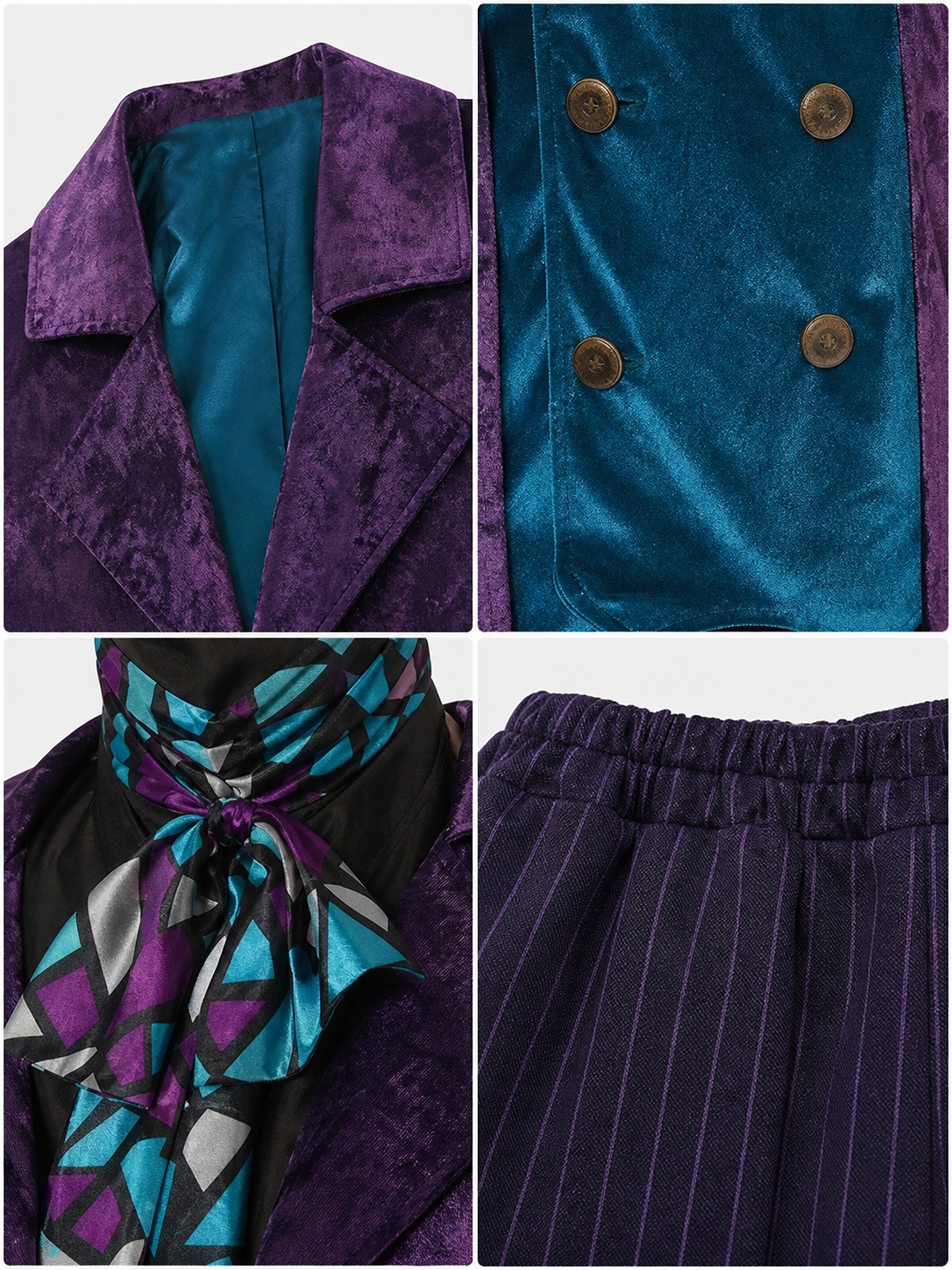 Theatrical Costume with Top Hat, Purple Ensemble