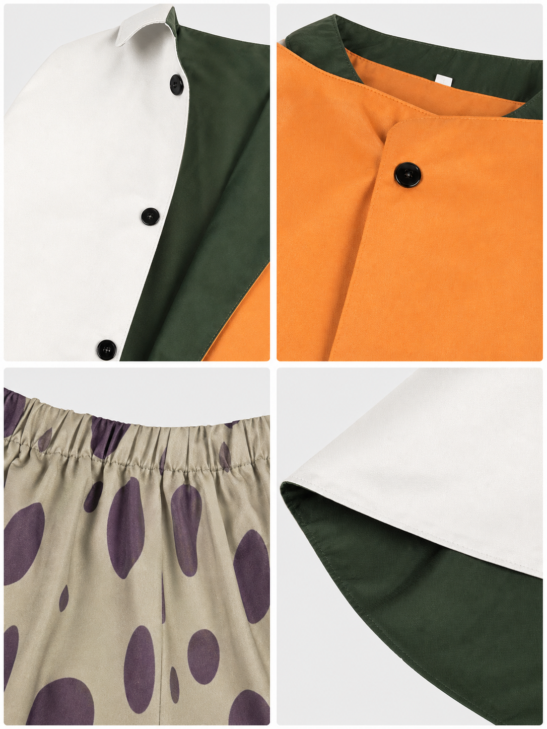 Silvers Rayleigh Cosplay Costume: Cloak, Vest, and Shorts