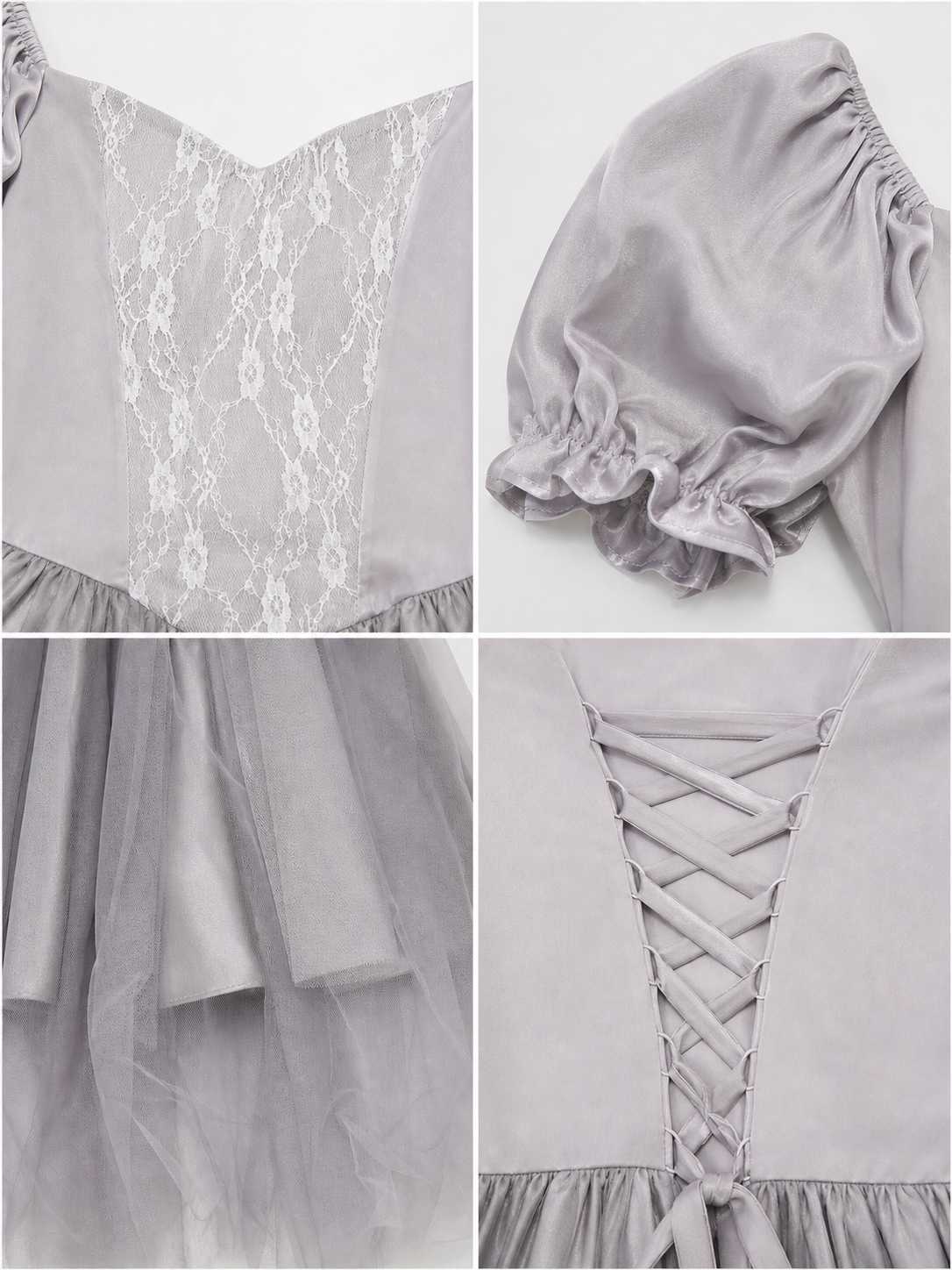 Ghost Bride Costume: Short Dress and Veil