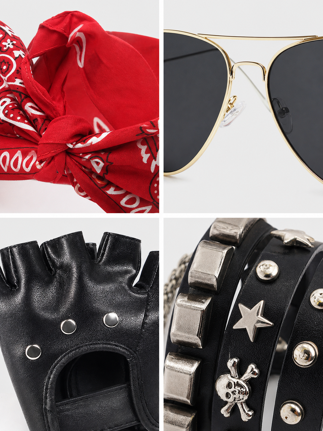 Rock Accessories Set for Cosplay and Themed Parties