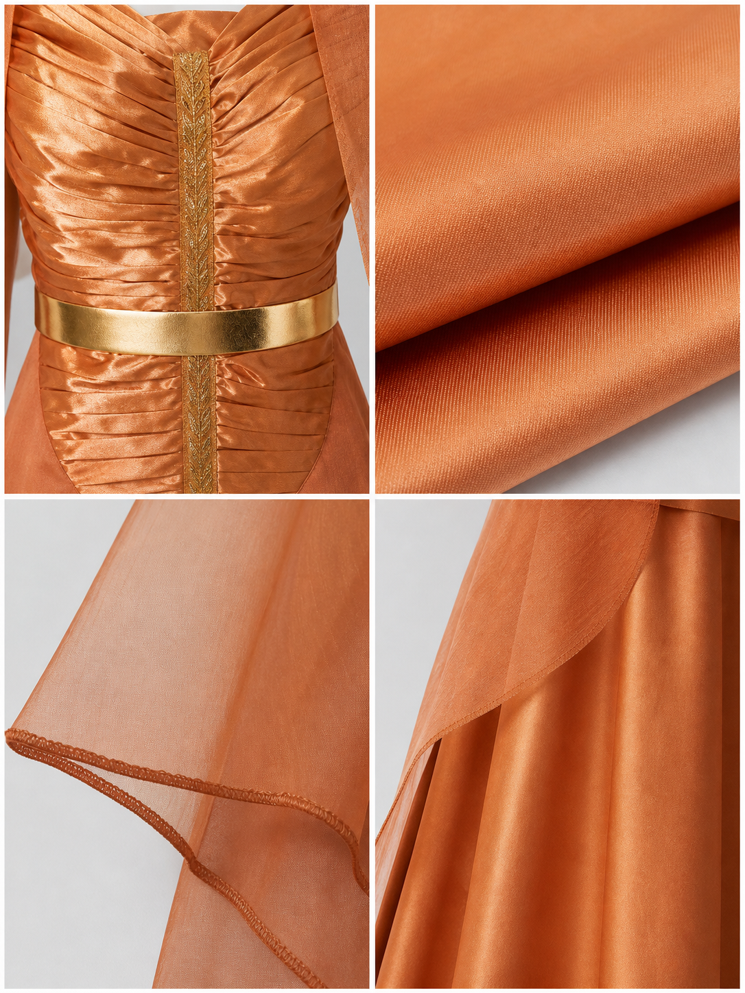 Andor Cosplay Costume: Dress with Cape