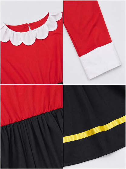 Sailor Cosplay Dress with White Collar detail view