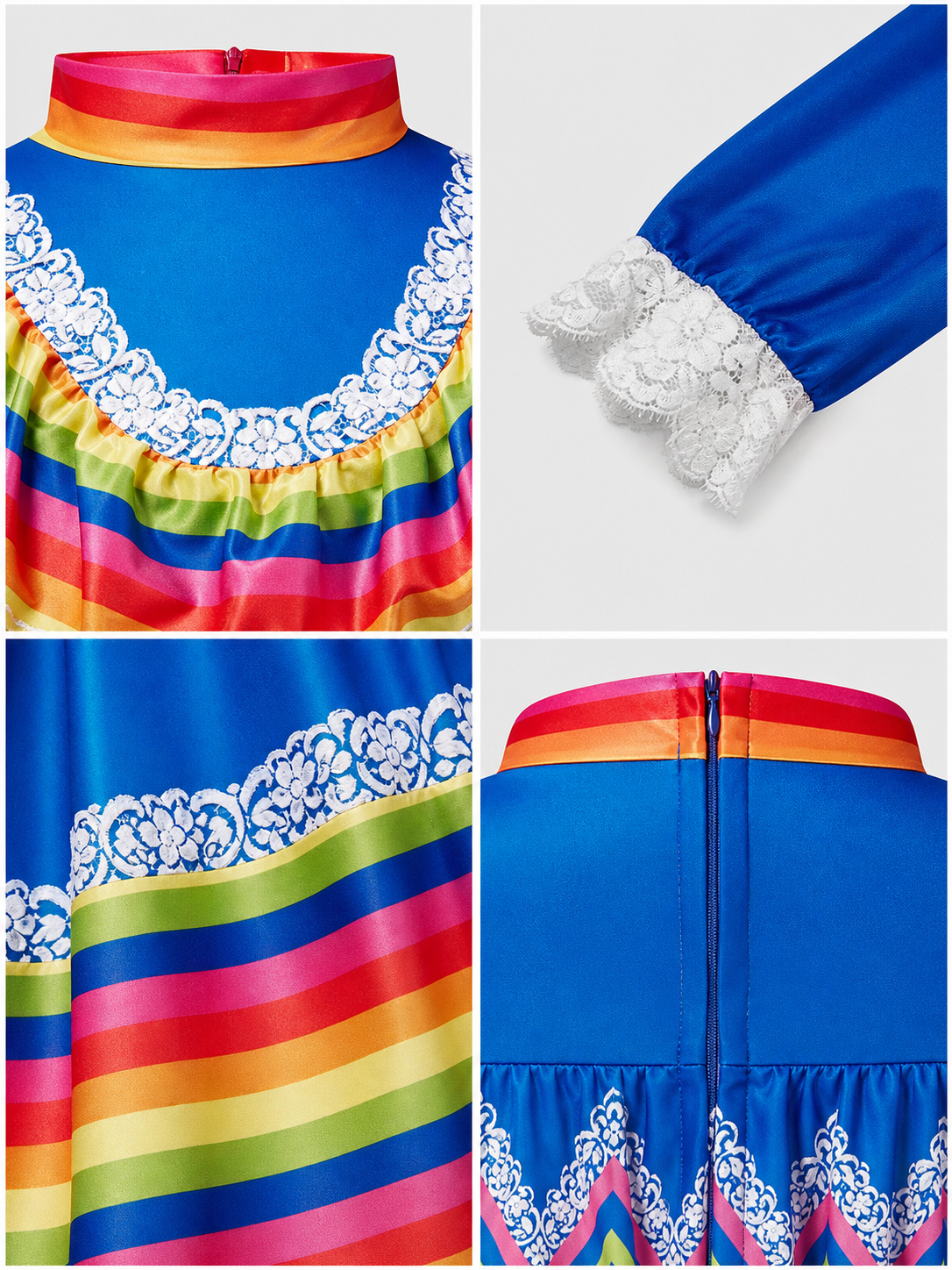 Mexican Stage Dress with a Full Skirt