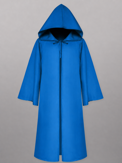 Blue Hooded Carnival Cloak for Cosplay