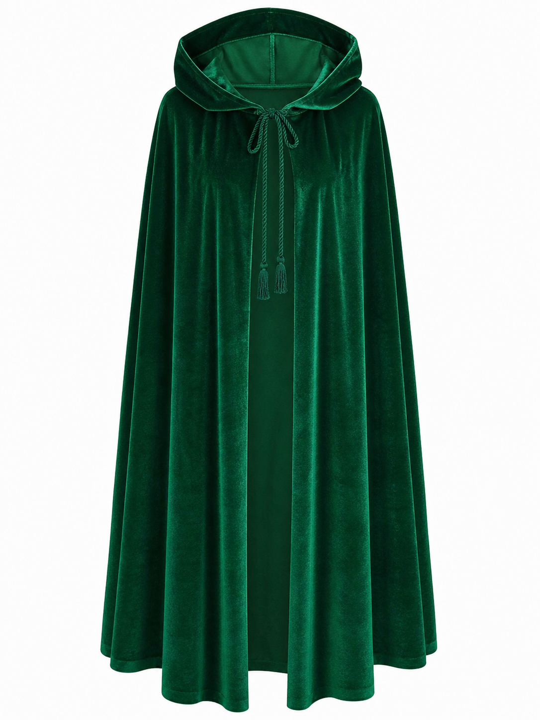 Dark Green Hooded Costume Cloak